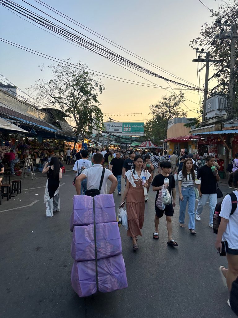 Calles del mercado de Chatuchak, Bangkok