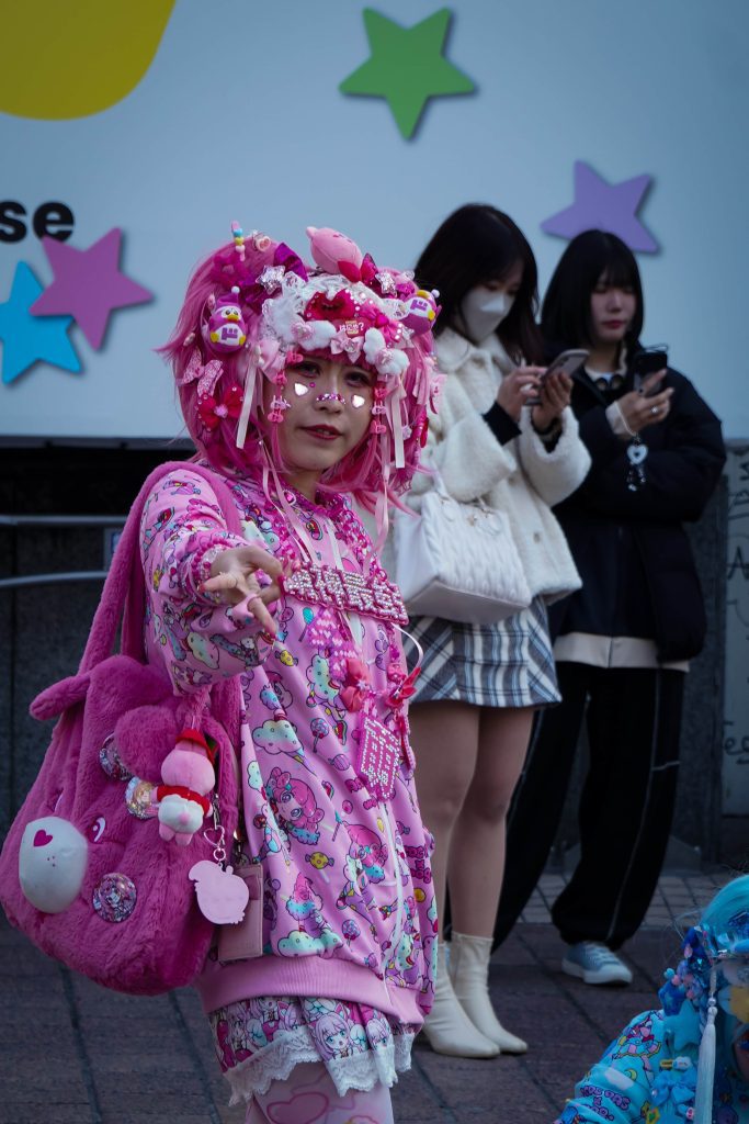 cosplay en la calle peatonal Takeshita-dori