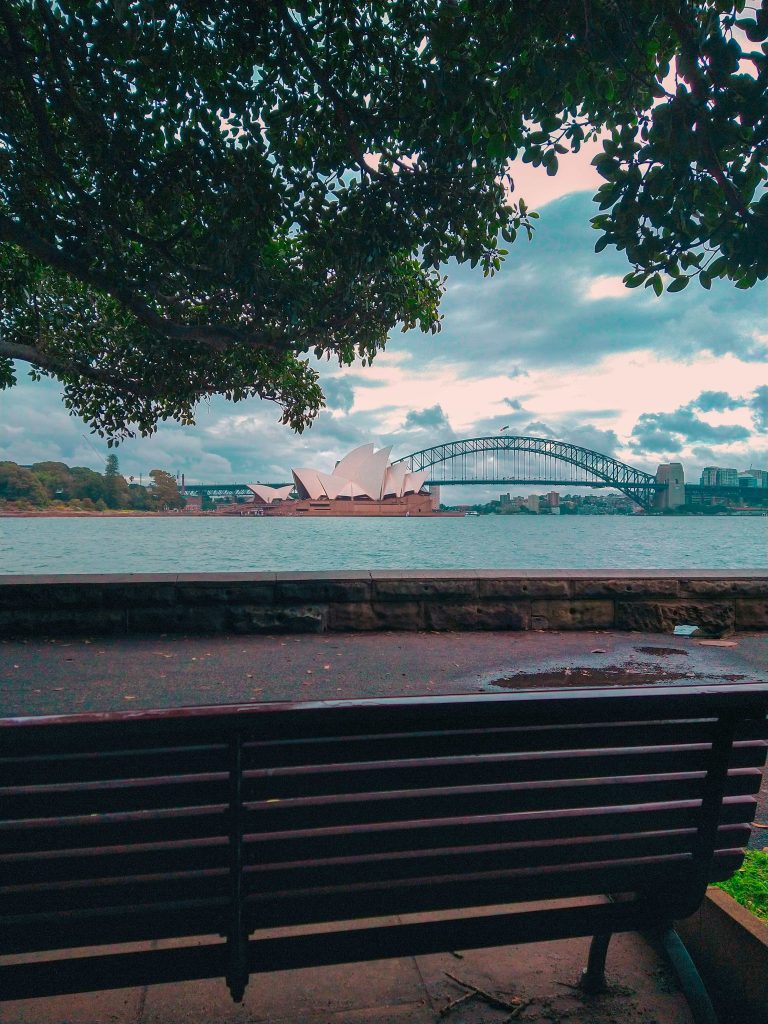Vistas al opera house desde el botanic garden de Sydney, Australia.