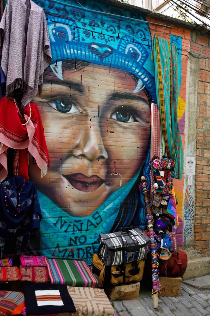 Mural en la paz, bolivia