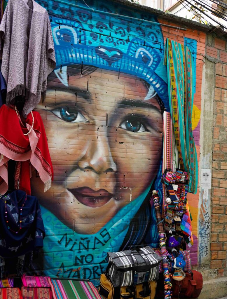 Mural en la paz, bolivia